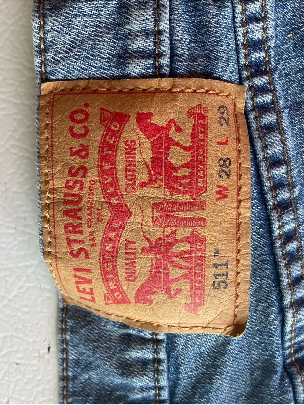 Levi's 511 Slim Fit Men's Jeans 28x29 - Blue